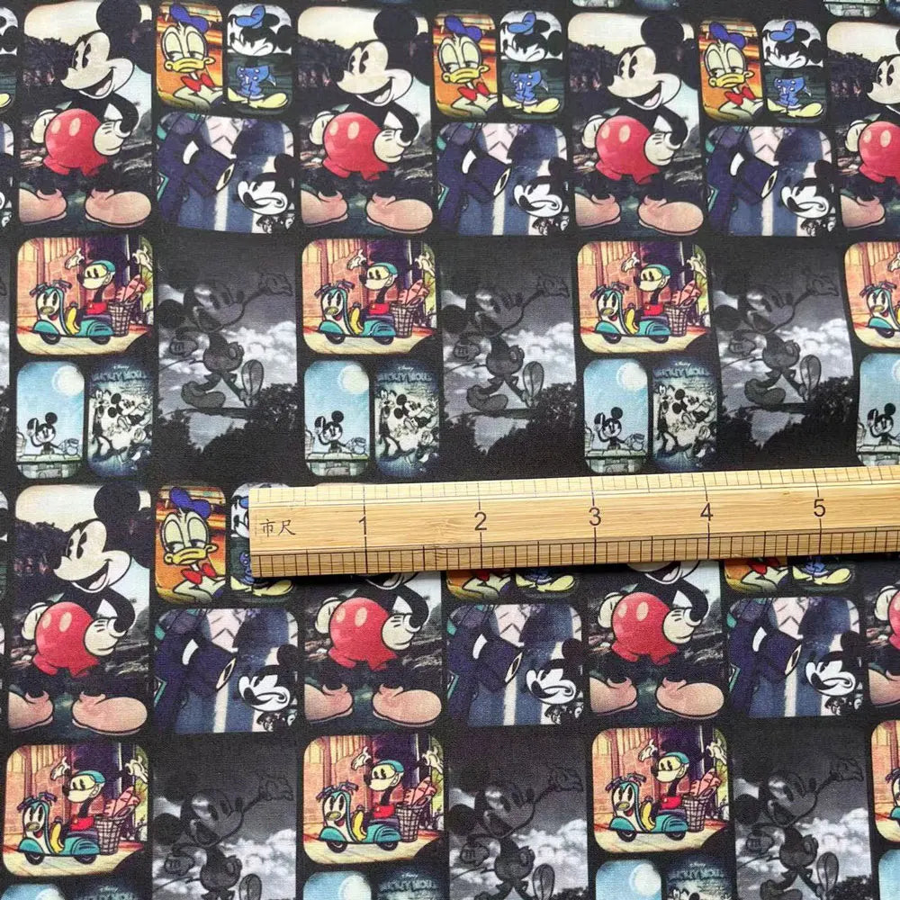 disney fabric 140x50CM Cartoon cotton fabric Patchwork Tissue Kid Home Textile Sewing Doll Dress Curtain Polyester cotton Fabric
