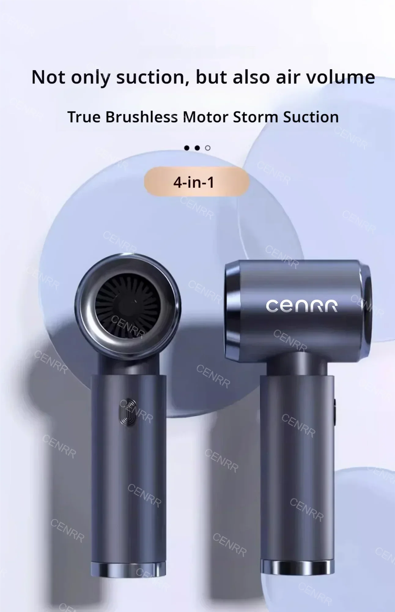 CENRR Car Vacuum Cleaner High Pressure 210000PA Wireless Vacuum Cleaner Cordless Vacuum Cleaner High Suction Cleaning Machine