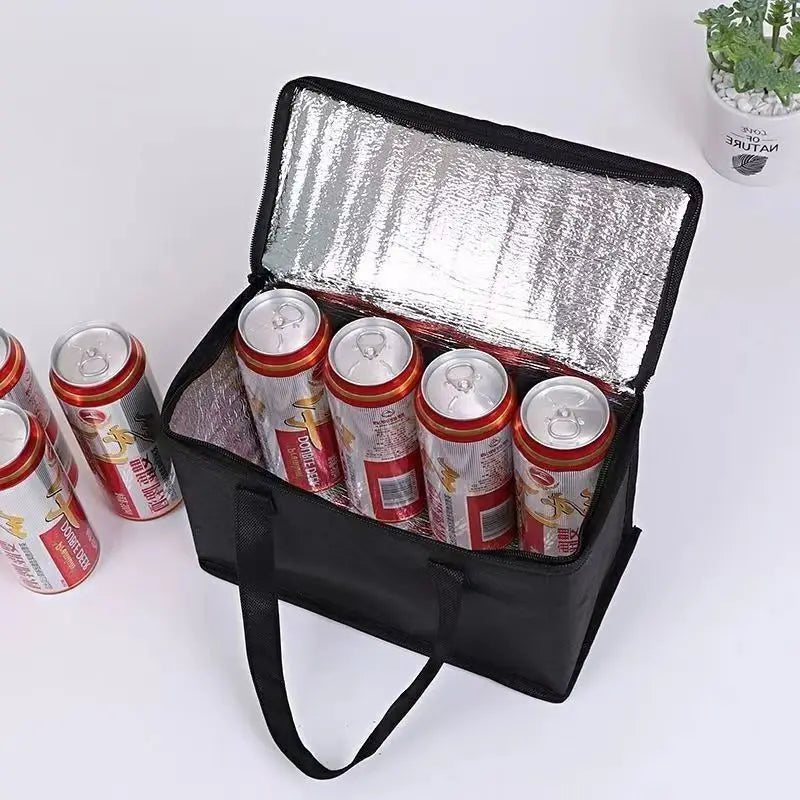 Portable Lunch Cooler Bag Folding Insulation Picnic Ice Pack Food Thermal Bag Drink Carrier Insulated Bags Food Delivery Bag