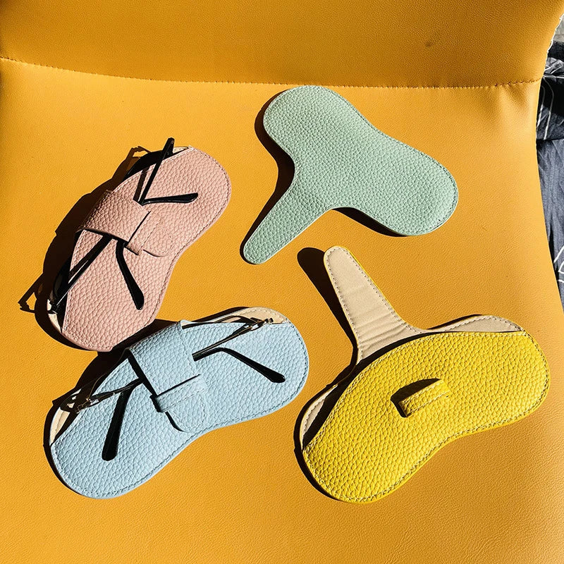 Glasses Case Women Leather Soft Glasses Bag Fashion Portable Sunglasses Box Bag Accessories Eyeglasses Case Sunglasses Box