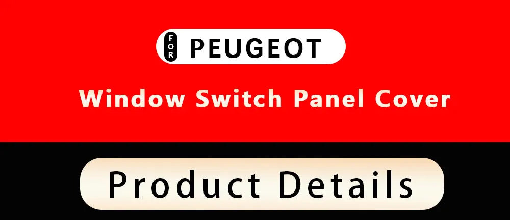Car Window Lifter Switch Panel Cover for Peugeot 2008 2014 2015 2016 2017 2018 2019 Trim Sticker 4Pcs ABS Chrome Accessories