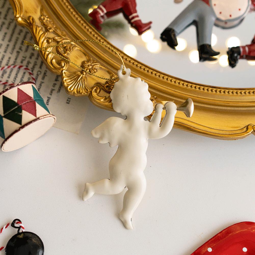 Christmas Pendant Exquisite Santa Claus Soldier Angel Shape Xmas Tree Hanging Ornaments for Festive Decoration