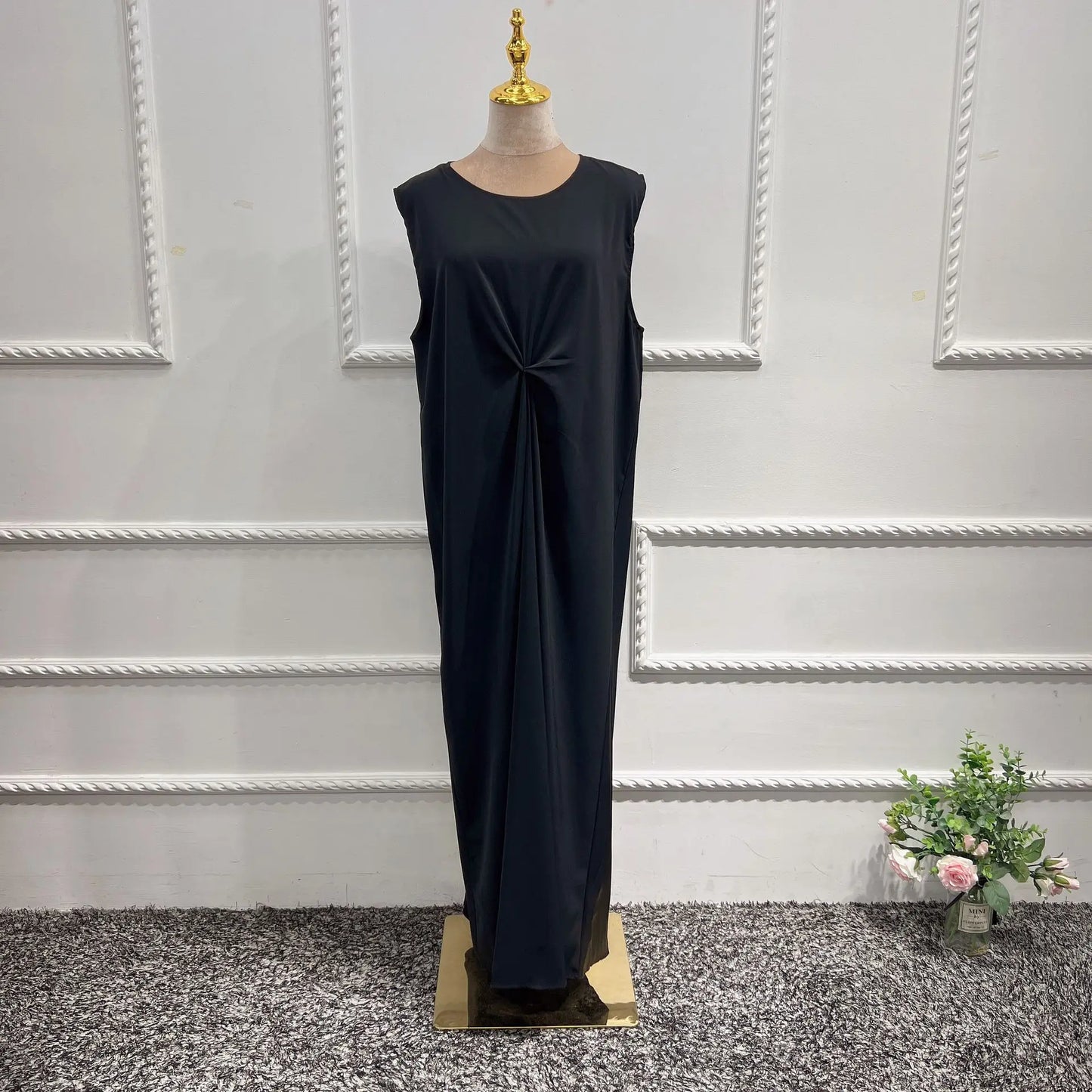 Ramadan Eid Fashion Silky Satin Muslim Abayas Robe Musulmane Abaya Cardigan Muslim Arab Worship Service Clothing Wy836