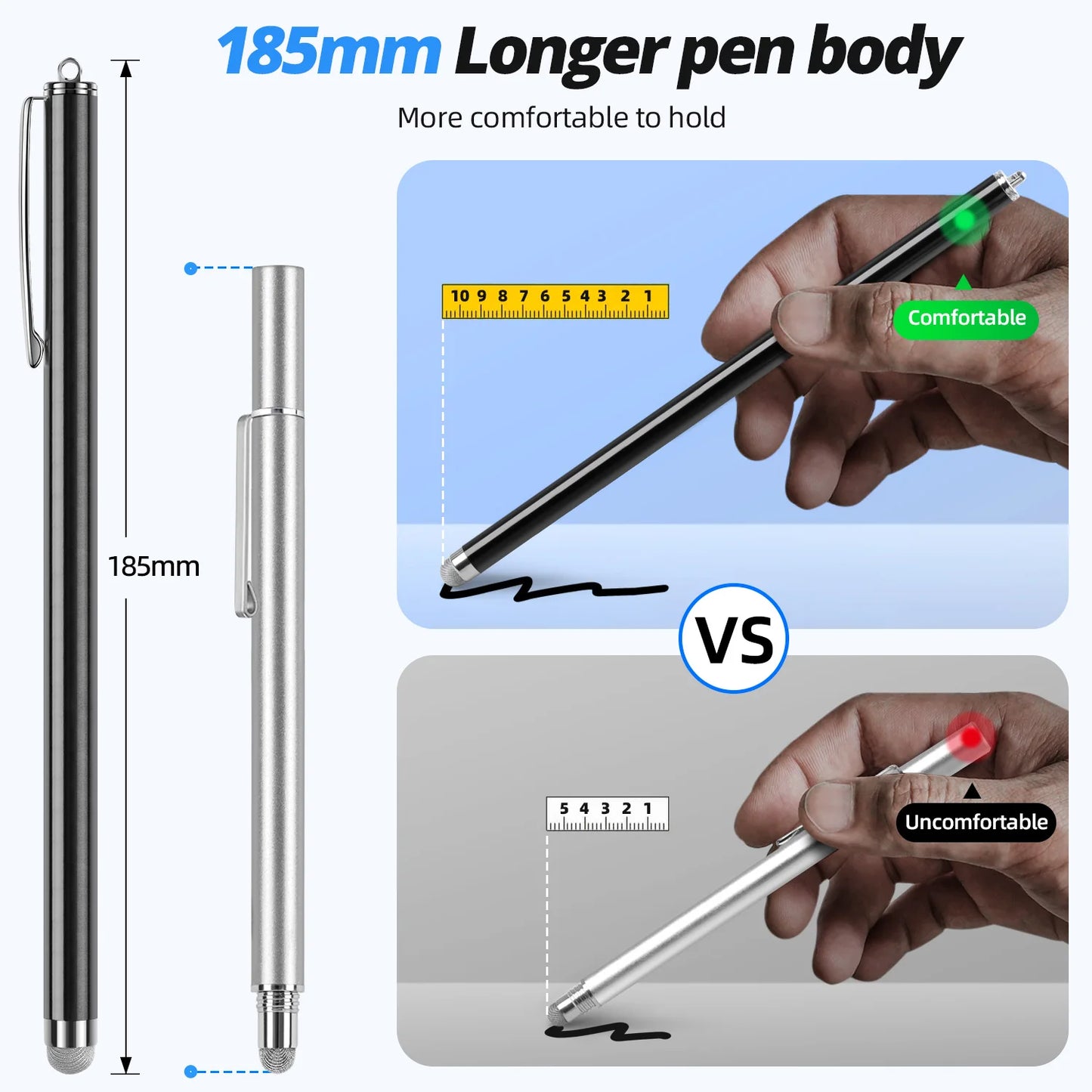 Long Stylus Pen 18.5M Capacitive Tablet Touch Screen Pencil For iPhone Samsung iPad Universal Android Phone Drawing Touch Pencil