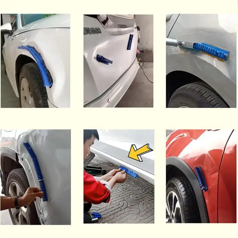 Auto Dent Repair Tools Kit Car Body Sheet Metal Paintless Bump Removal Reverse Hammer Kit Blue Tabs Set Pull Traceless Remover