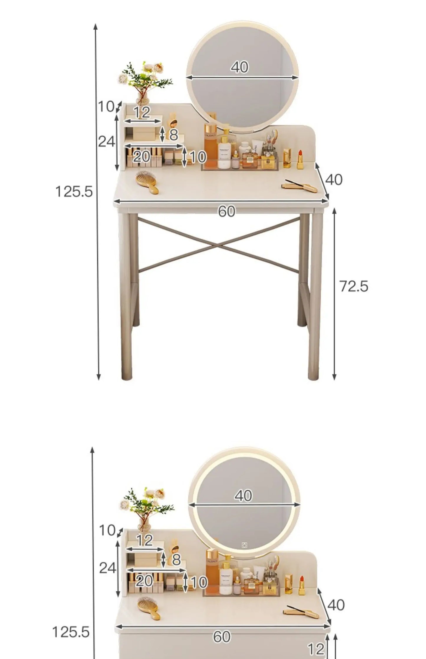 Storage Lacquer Dressing Table Container Items Cabinet Classic Dressing Table Girl Organizers Mdf Penteadeira Dressers Bedroom
