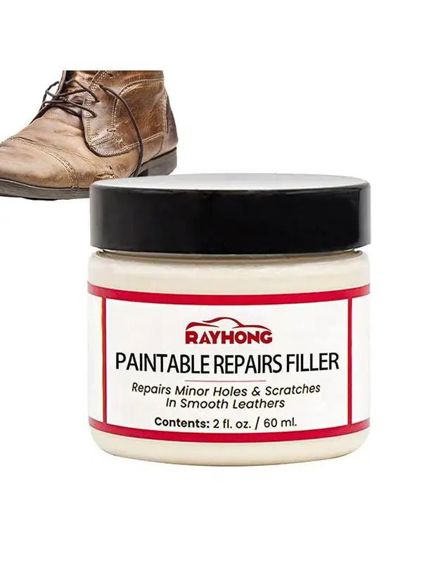 Leather Filling Paste 60ml Natural Leather Filler Repair Compound Leather Restoration Cream For Tears Crack Burns Holes Filler