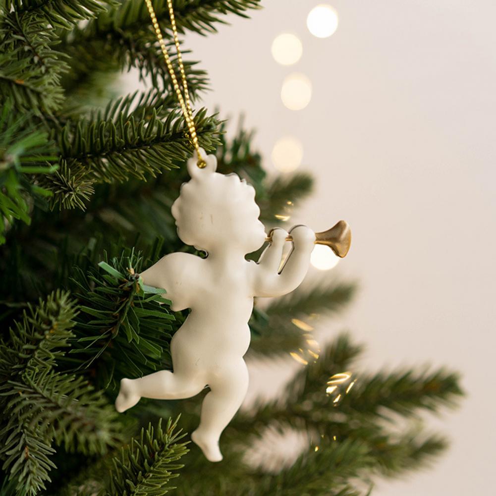 Christmas Pendant Exquisite Santa Claus Soldier Angel Shape Xmas Tree Hanging Ornaments for Festive Decoration
