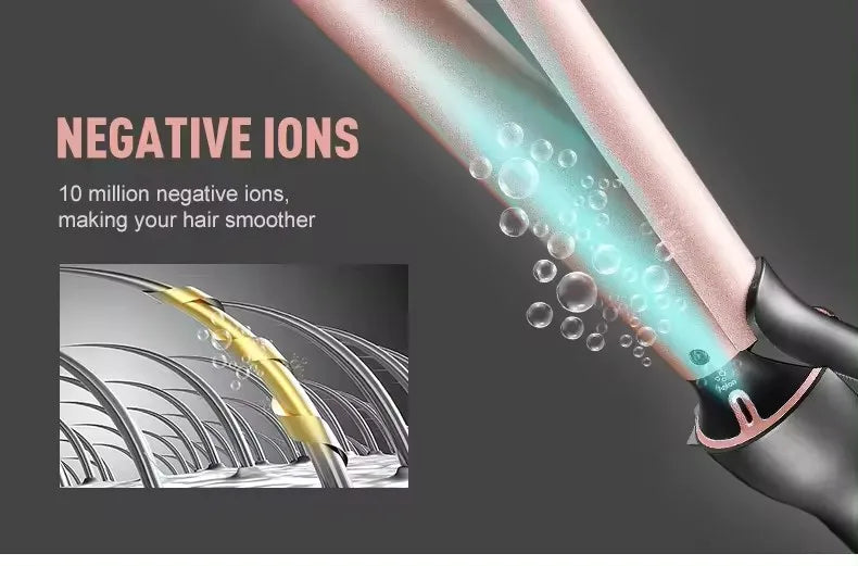 IPAHAR Hair Straightener Professional Hair Straightener Electric Hair Brushes Straightener Electric Hot Curler Wet Dry P-201