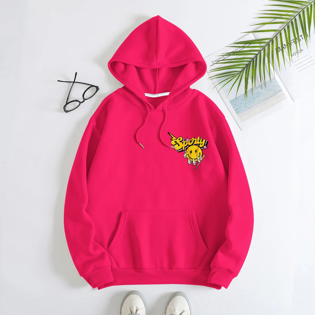 Fashionable and versatile comfortable and loose texture trendy all-season sweatshirt casual style letter print