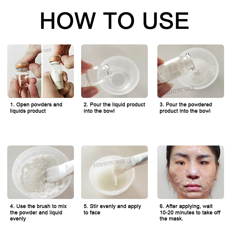 Lyophilized Powder Face Miracle Mask Korean Makeup Hiauluronic Acid Skin Tightening Stem Cell Solution Ampoule Salon Cosmetics