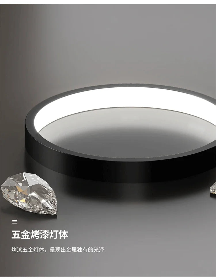 Nordic Living Room Modern Simple Atmospheric Luxury Ceiling Light Romantic Starry Sky Crystal Hall Chandelier Creative Black Art