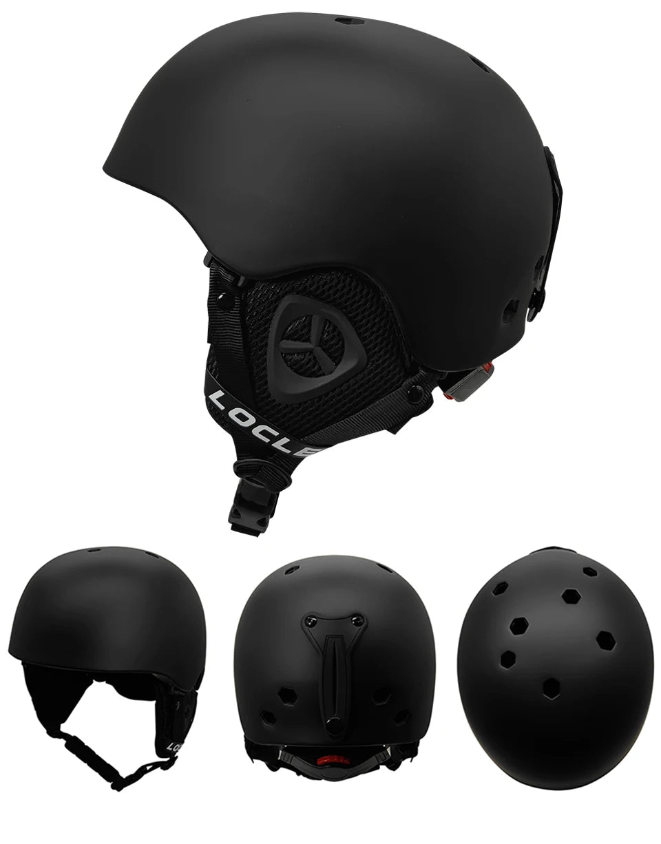 LOCLE Ski Helmet Men Women Integrally-molded Children Kids Skiing Helmet Skateboard Ski Snowboard Motorcycle Snowmobile Helmet