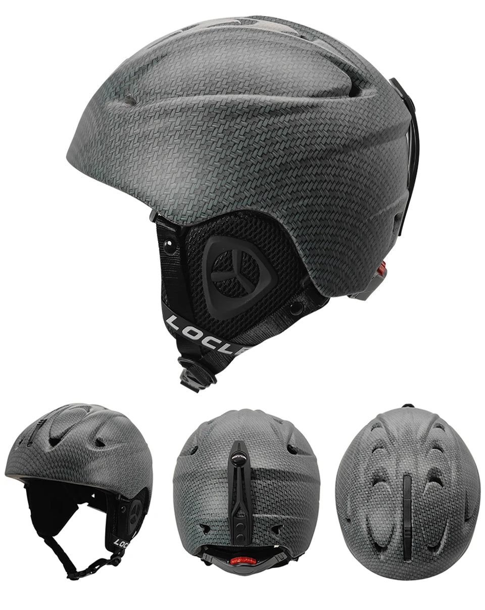 LOCLE Ski Helmet Men Women Integrally-molded Children Kids Skiing Helmet Skateboard Ski Snowboard Motorcycle Snowmobile Helmet