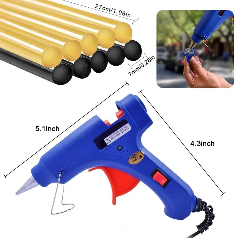 Auto Dent Repair Tools Kit Car Body Sheet Metal Paintless Bump Removal Reverse Hammer Kit Blue Tabs Set Pull Traceless Remover