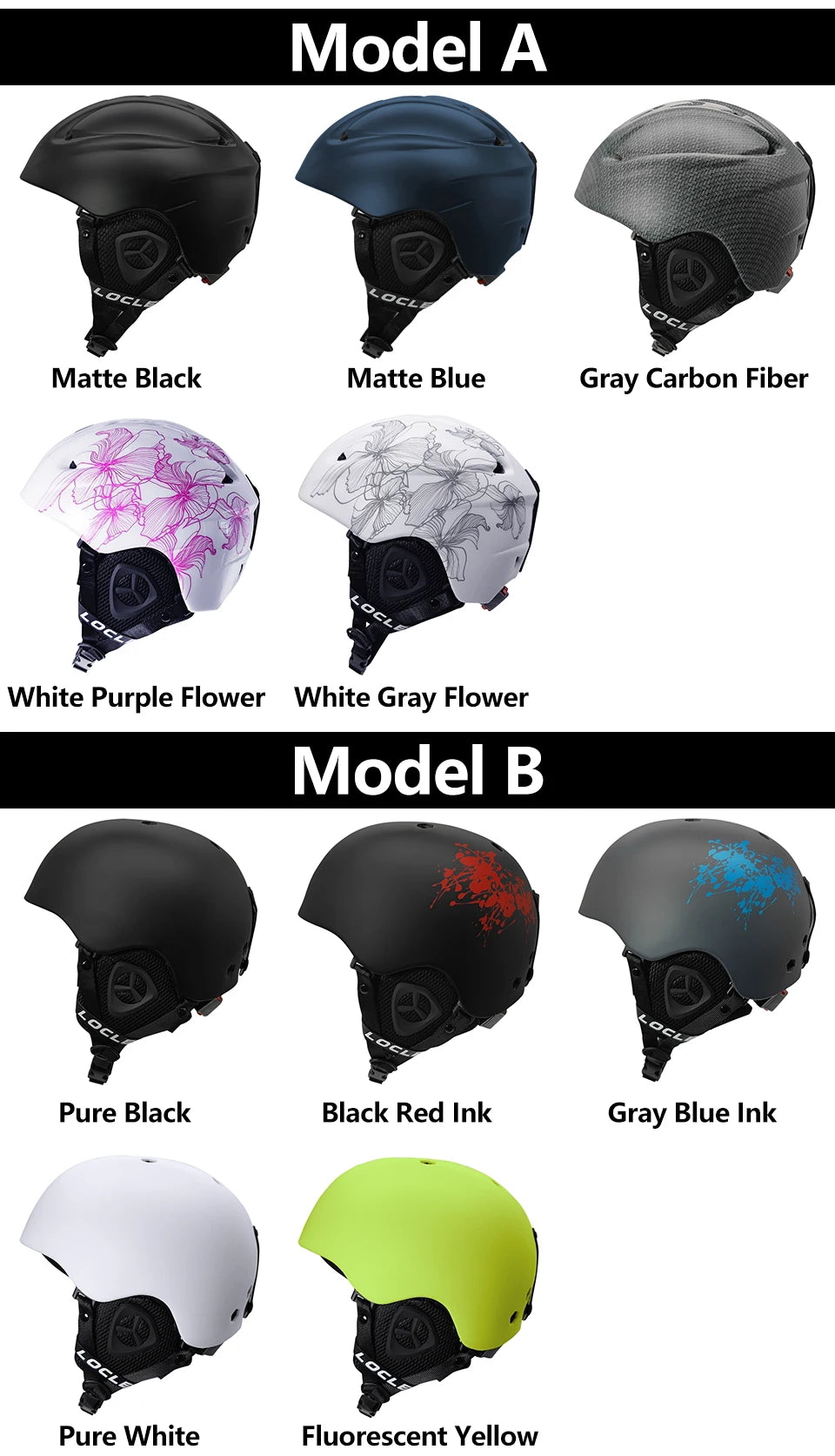 LOCLE Ski Helmet Men Women Integrally-molded Children Kids Skiing Helmet Skateboard Ski Snowboard Motorcycle Snowmobile Helmet