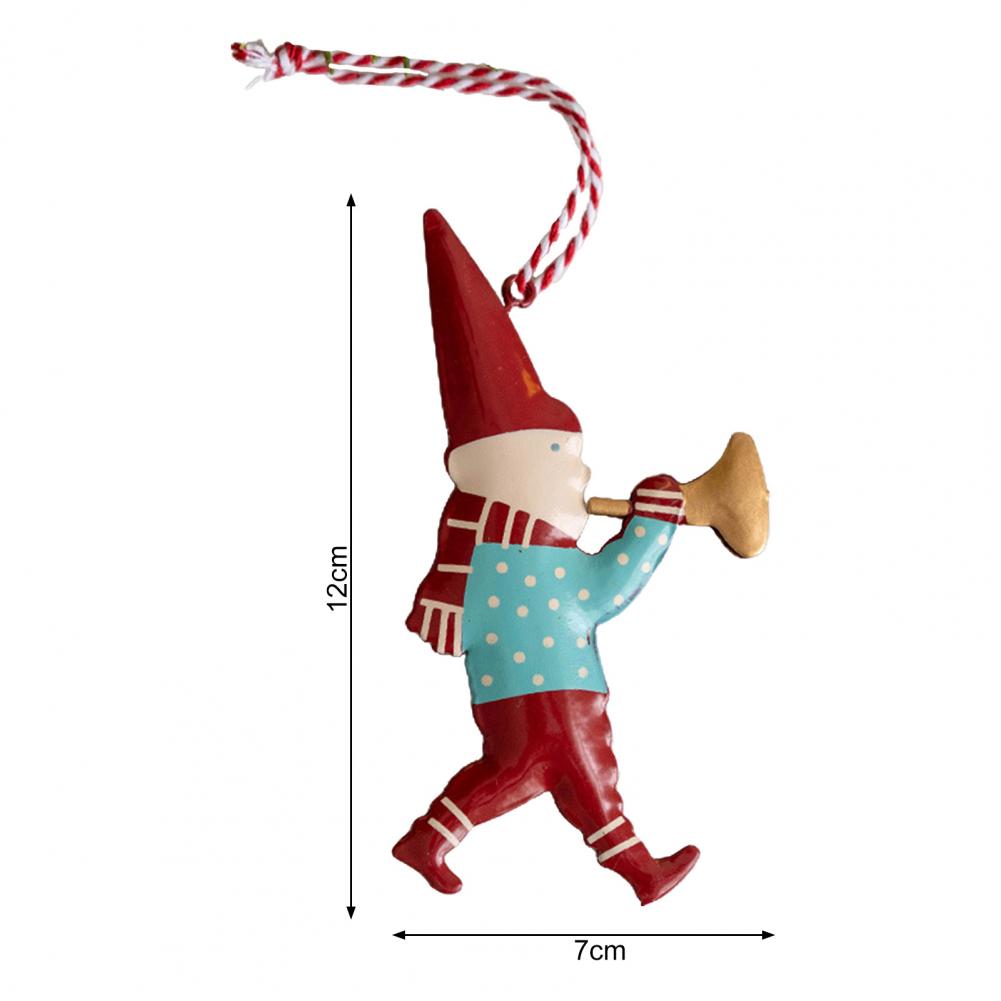Christmas Pendant Exquisite Santa Claus Soldier Angel Shape Xmas Tree Hanging Ornaments for Festive Decoration