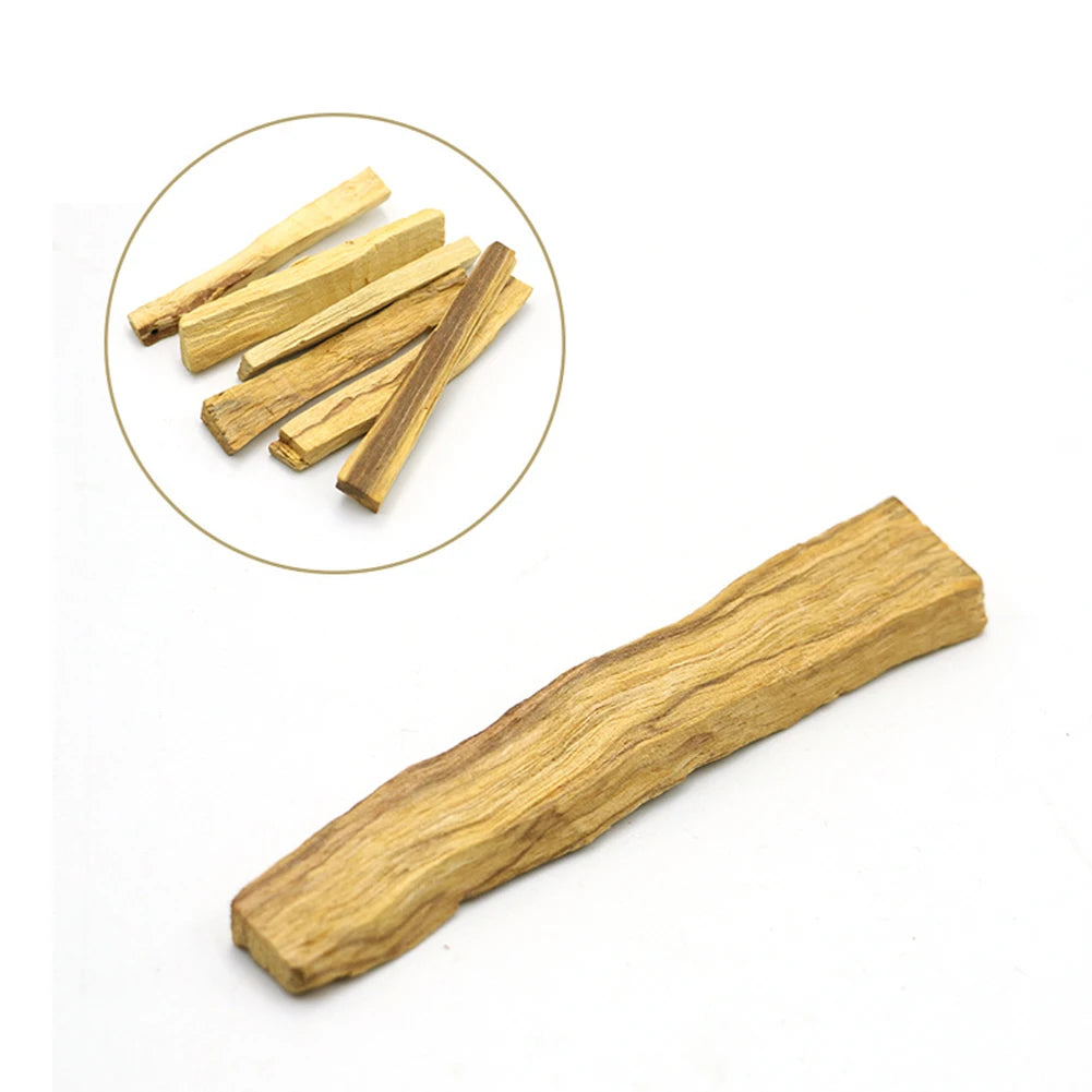 5-50Pcs Palo Santo Scented Aroma Sticks Natural Crude Wood Strips Room Fragrance Strip Peru Flavor Yoga Healing for Purifying