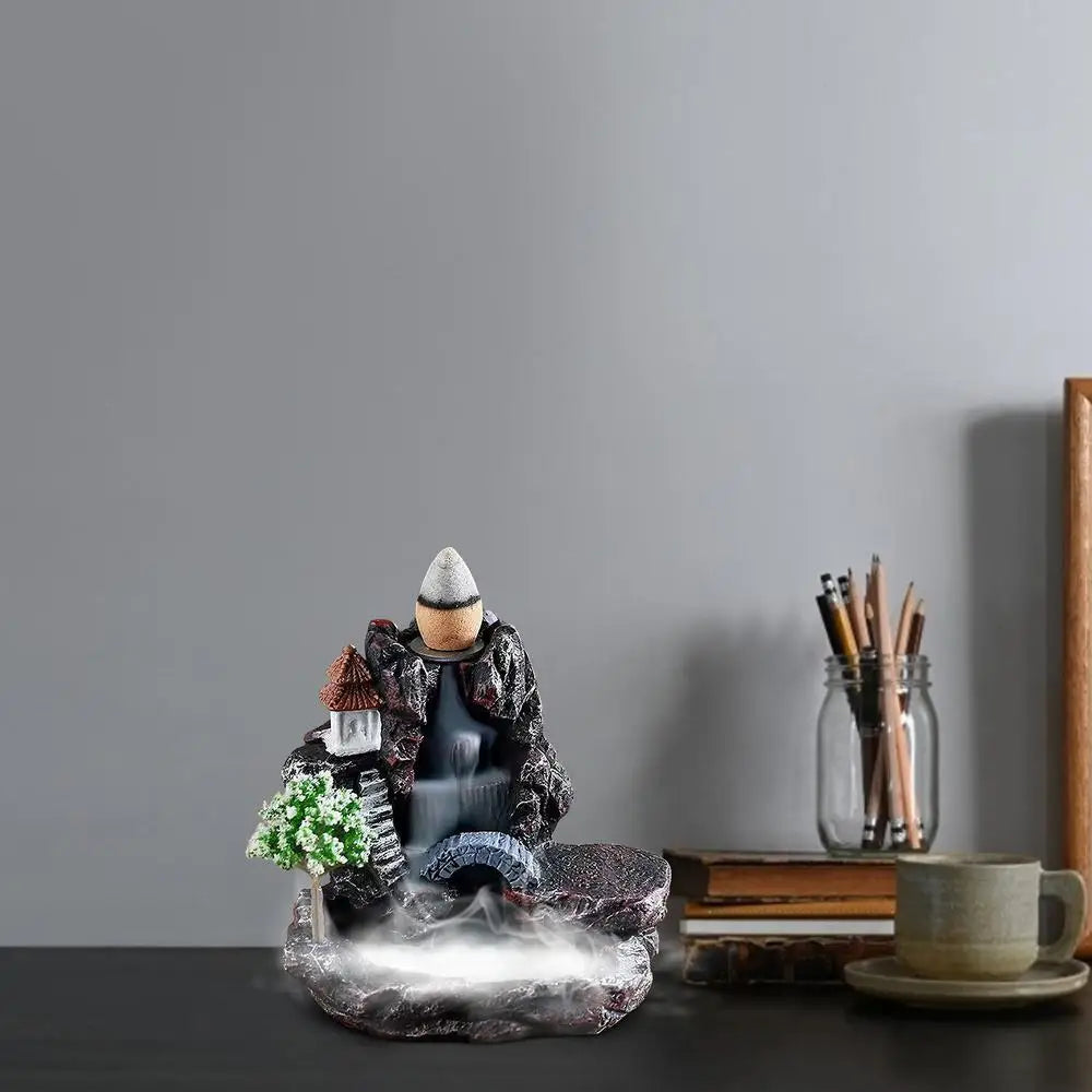Home Waterfall Backflow Incense Burner Innovative Backflow Incense Burner Aromatherapy Ornament Home Decor For Office Yoga