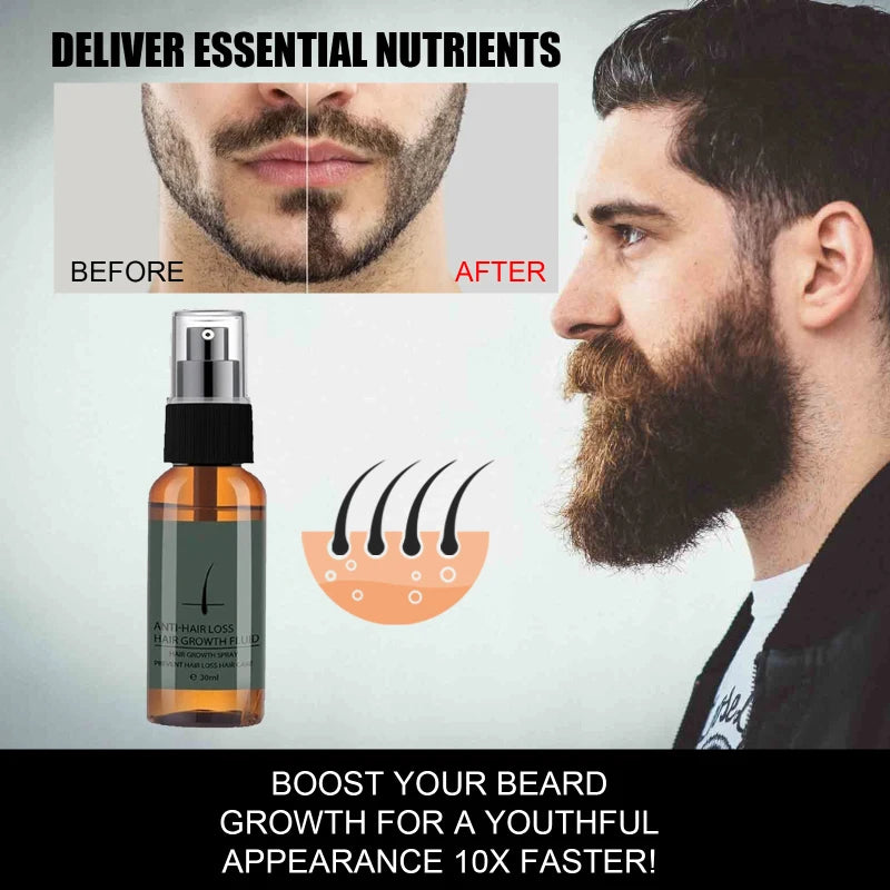 Beard Growth Essential Oil For Men Nourishing Repairing Moustache Thicker Beard Fast Growing Grooming Serum Products