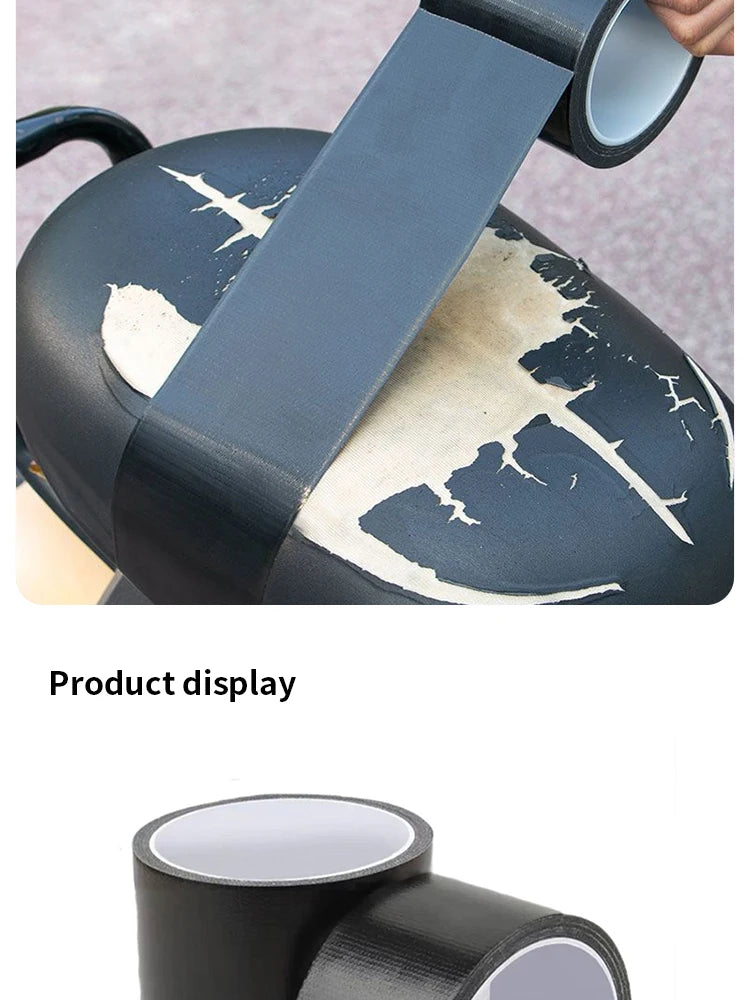 Cloth Base Tape High Viscosity Multifunctional Seat Cushion Sofa Chair Black Leather Repair Waterproof Tape