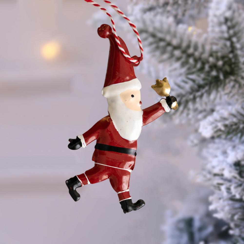 Christmas Pendant Exquisite Santa Claus Soldier Angel Shape Xmas Tree Hanging Ornaments for Festive Decoration