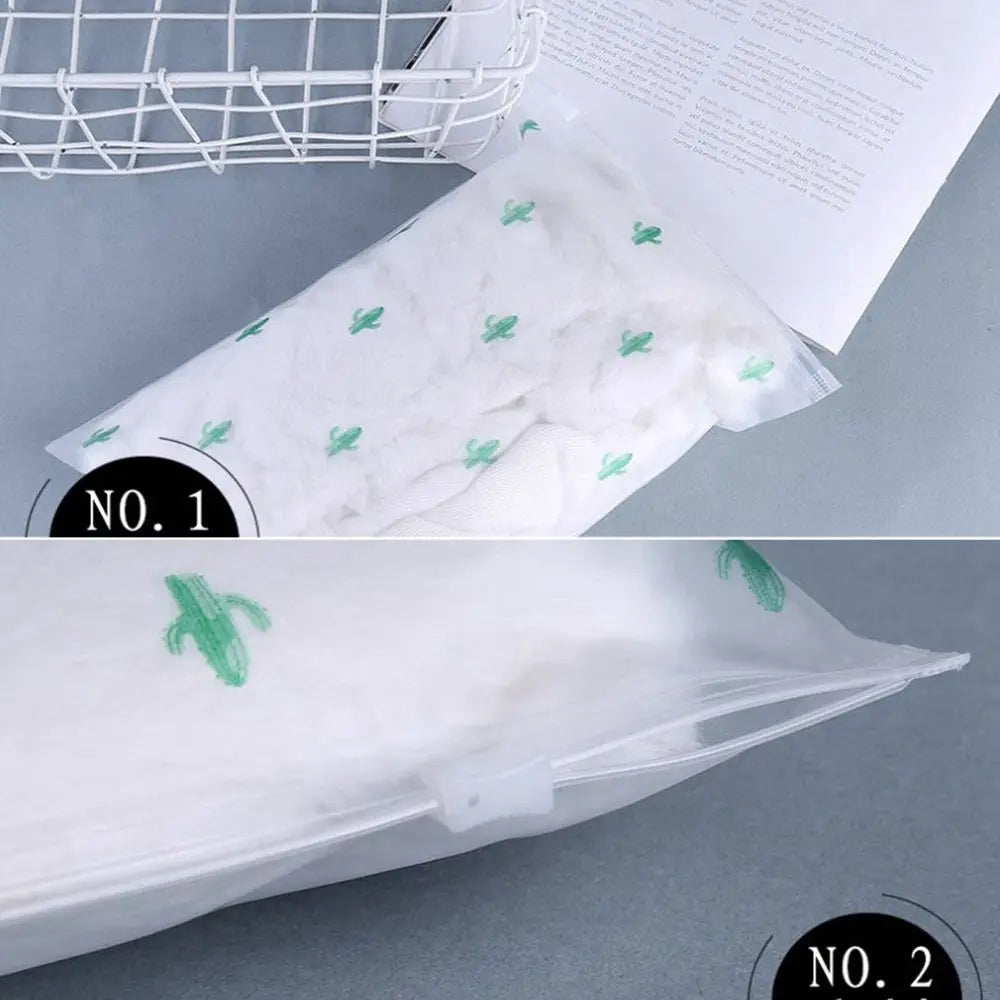 Cartoon Style Transparent Travel Bag Waterproof Shoes Bag Make Up Storage Organizer Pouch Plastic Packing Bag Zip Lock Storage
