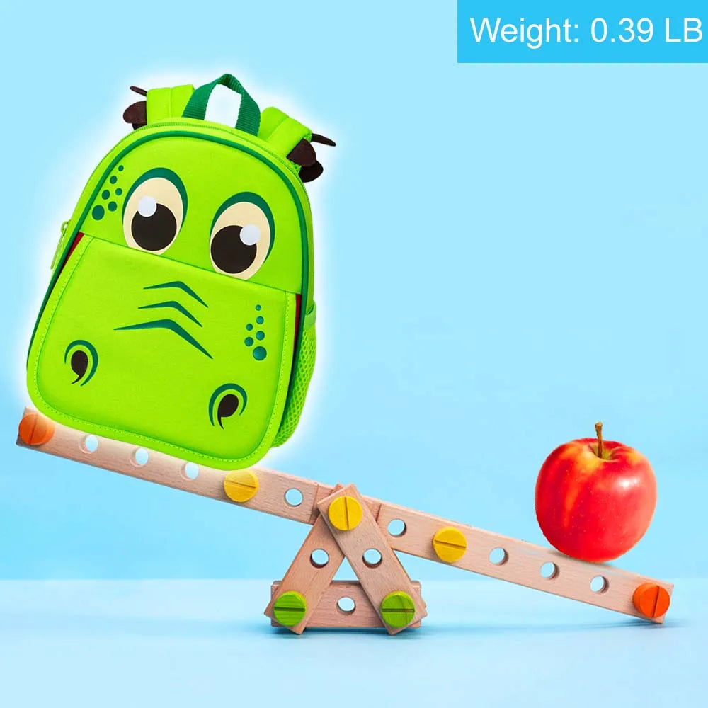 Toddler Backpack Leash, 9.5" Safety Harness Dinosaur Bag - Removable Tether