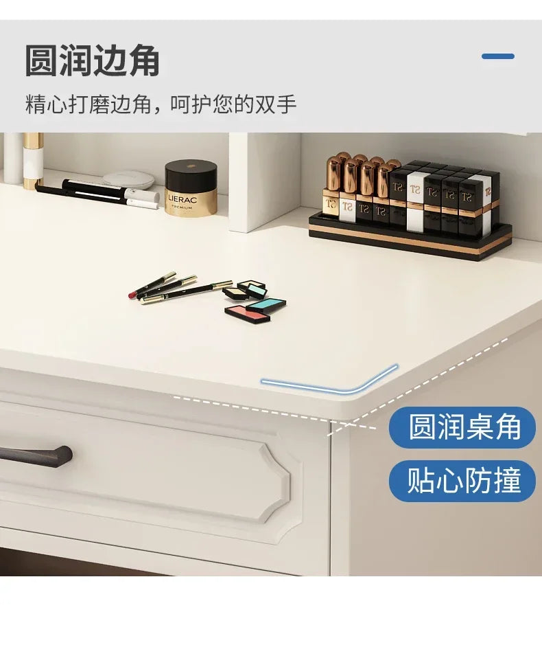 Drawer Dresser Cabinet Dressing Table Girl Handles Storage Vanity Chair Dressing Table High End Coiffeuse Bedroom Furniture