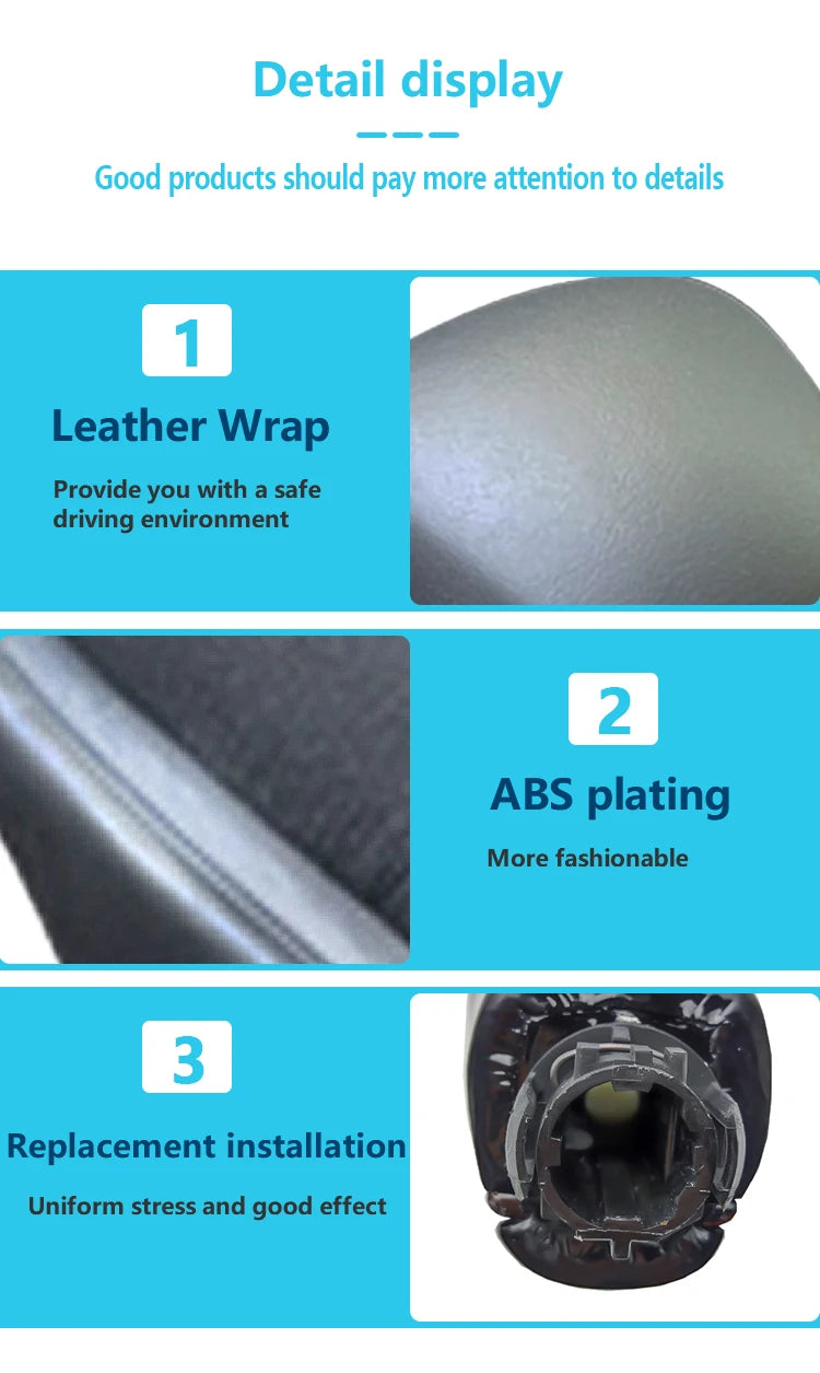 Auto leather shift knob gear stick shifter for Toyota Camry XV70 V70 2018 2019 2021 Levin Yaris Avalon Corolla 2020 accessories