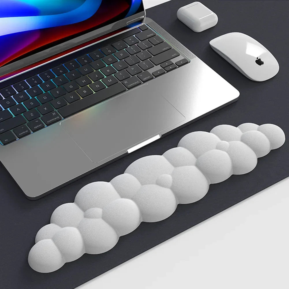 Cloud Shape Wrist Rest Pad Anti-Slip Desk Mat Memory Foam Palm Rest Ergonomic Mouse Pad Typing Wrist Rest Office Accessories