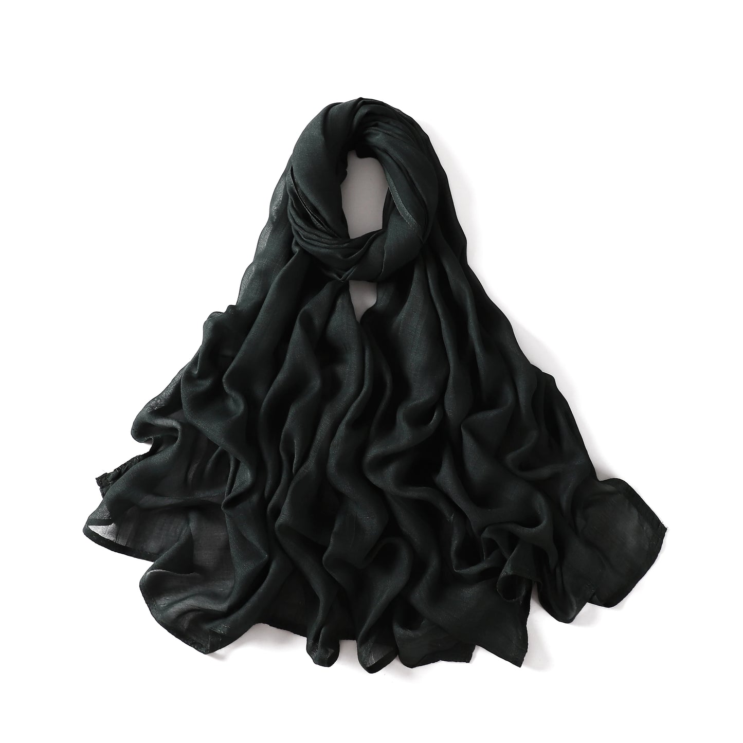 Cotton Rayon Hijabs Scarf Solid Headscarf Wraps Big Size Plain Long Shawls Muslim Women Hijab Islamic Turban Headbands Foulard