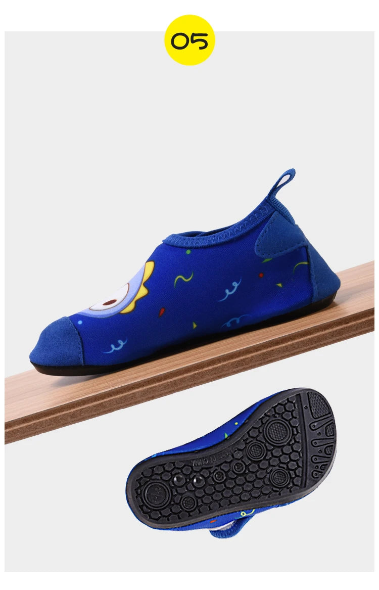 Kids Socks Shoes Children Cute Cartoon Slippers Boy Girls Indoor Shoes Soft Rubber Sole Child Floor Sneakers