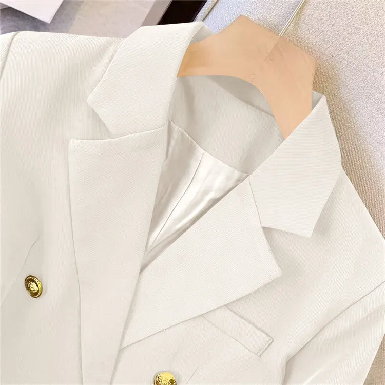 Office Lady Slim Blazer for Women, Long Sleeve Coats, Black Jackets, Casual Outerwear, Fall, Winter Fashion, 2023