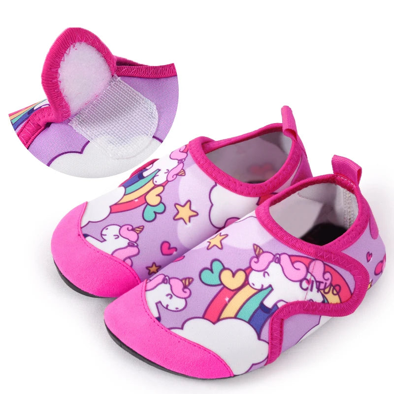 Kids Socks Shoes Children Cute Cartoon Slippers Boy Girls Indoor Shoes Soft Rubber Sole Child Floor Sneakers