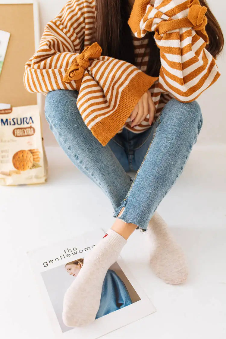 Spring and Autumn Love Women's Socks Casual Sports Short Boat Sock Cute Pure Cotton Ankle Socks Harajuku