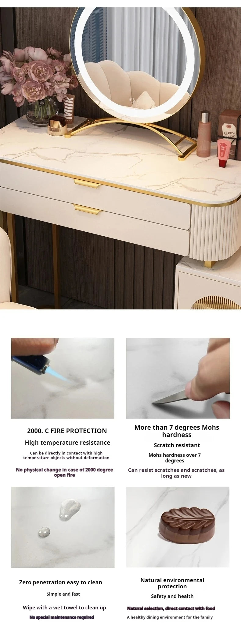 Makeup Dresser Table Vanity Filing Dressing Mobile Chest Nightstands Bedroom Komodinler Coiffeuse De Chambre Bedroom Furnitures