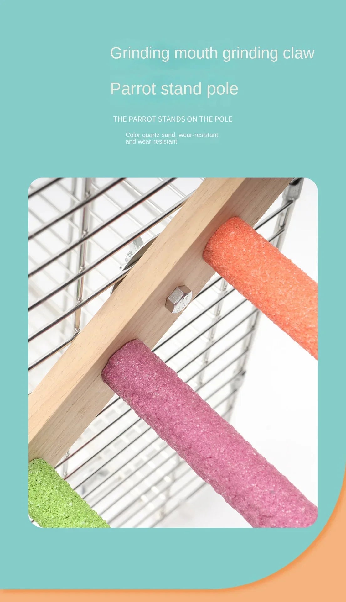 4/6 Steps Wood Ladder Pet Interactive Bird Parrot Toy Ladder for Hamster Cage Funny Grinding Stick Climbing Toy Bird Accessories