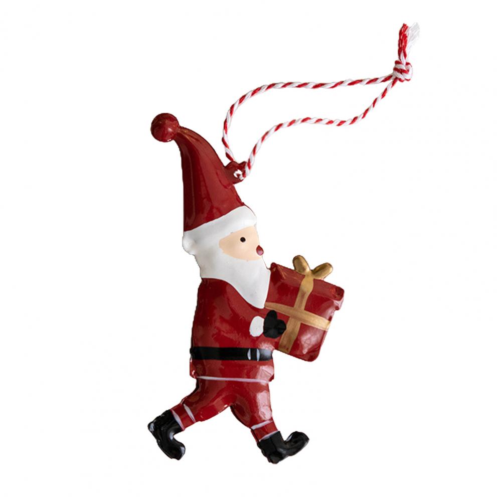 Christmas Pendant Exquisite Santa Claus Soldier Angel Shape Xmas Tree Hanging Ornaments for Festive Decoration