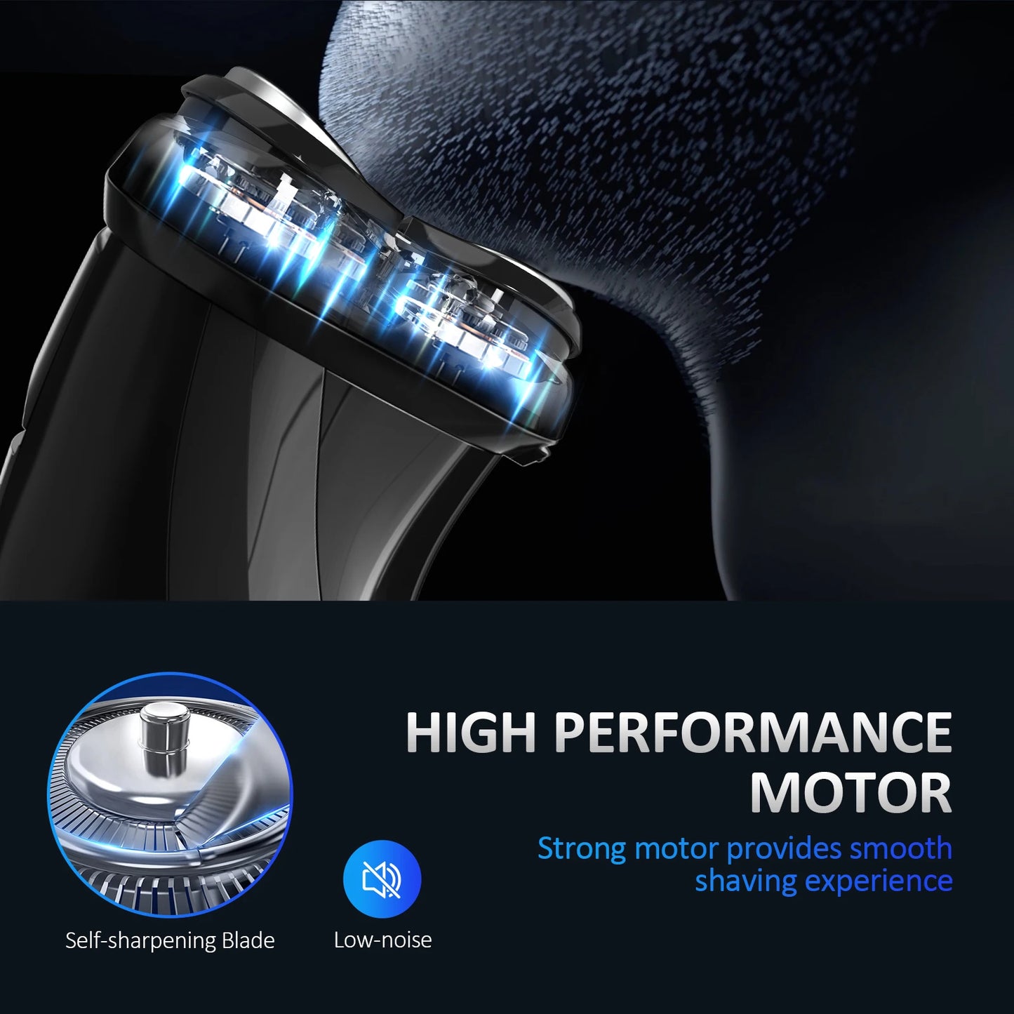 2 in 1 Electric Shaver 3D Men Razor Beard Trimmer With LCD Display IPX7 Waterproof USB Rechargeable Electric Shaving Machine