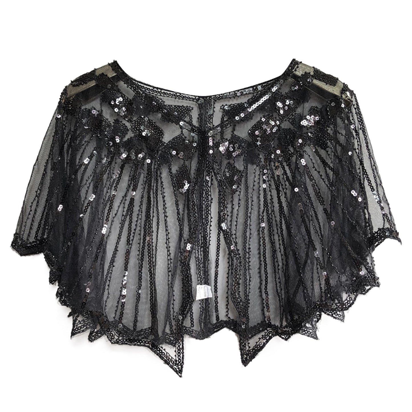 Sequins Coat Poncho Women Scarf Outfits Black Cape Ladies Scarves Party Outerwear Shawls Casaco Wraps Woman Clothes Robe Mujer
