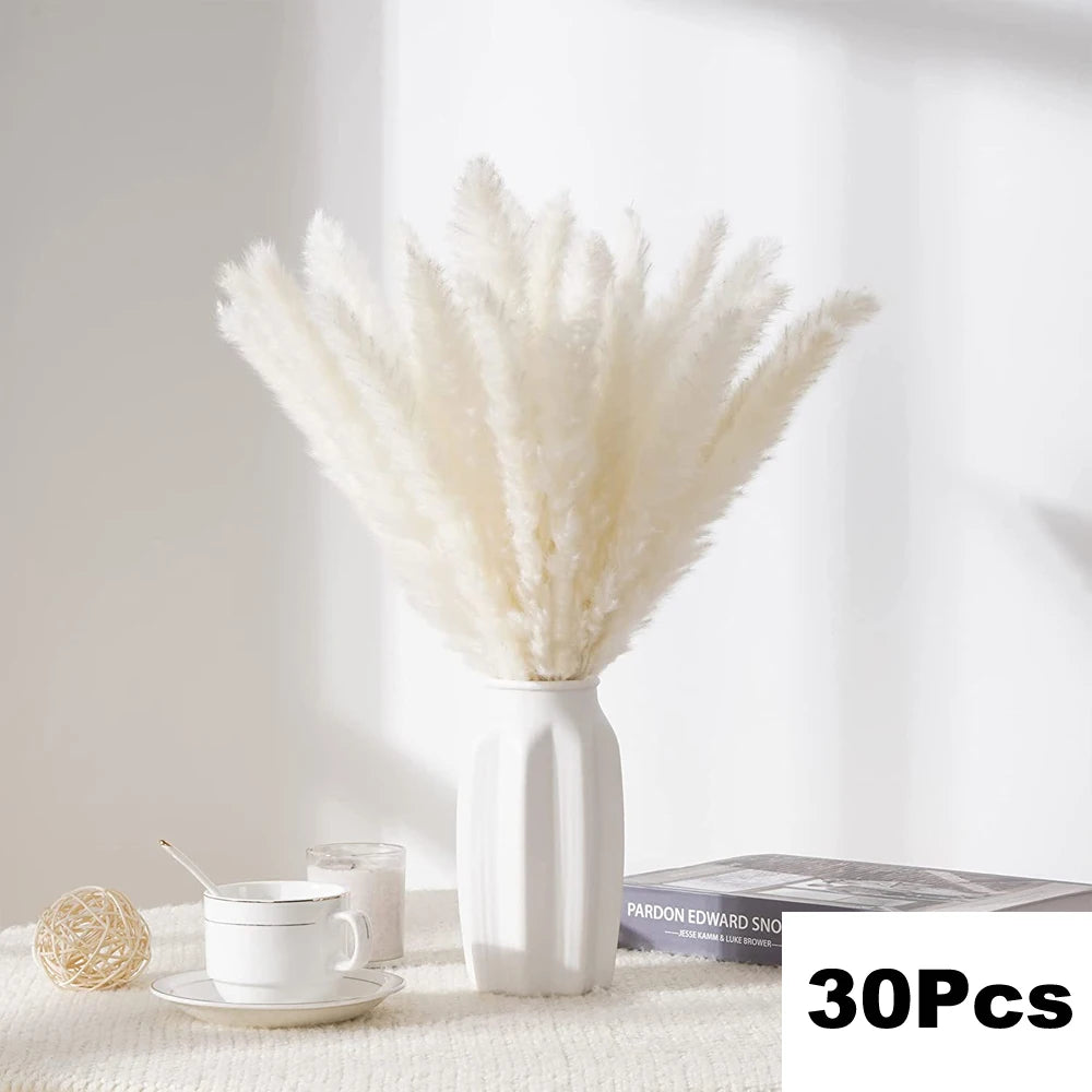 Pampas Grass Decor Boho Home Decor Bouquet Natural Fluffy Dried Flowers for Wedding Floral Arrangements Wall Farmhouse Table Dec