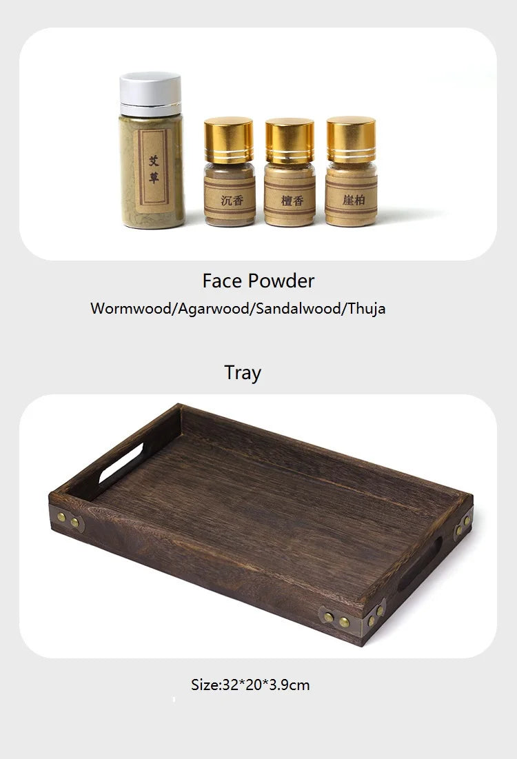 DIY Aromatherapy Set Brass Incense Burner Making Kit Incense Mold Stand Yoga Meditation Study Home Aromatherapy Ornaments