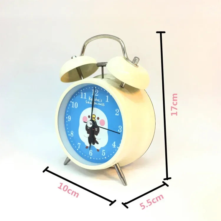 Sanrio Bedroom Alarm Clock Kuromi My Melody Hello Kitty Cinnamorol Ins Girl Heart Bedside Silent Alarm Clock Wake Up Alarm Clock
