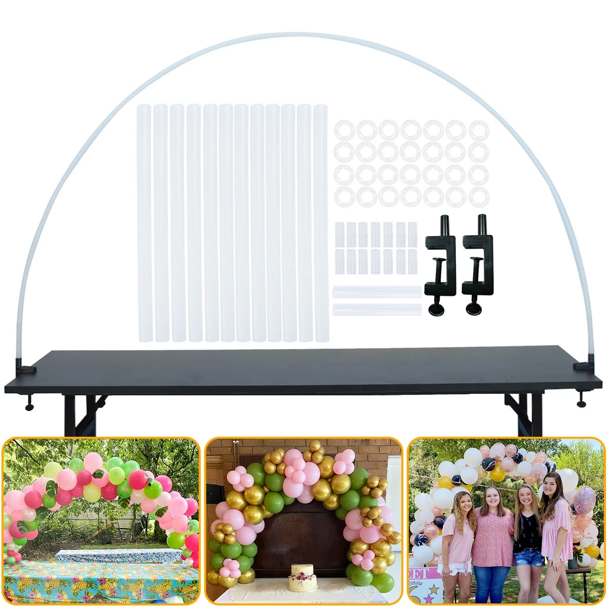 Adjustable Table Balloon Arch Kits Birthday Party Decor Wedding Birthday Balloon Column Stand Support Baby Shower