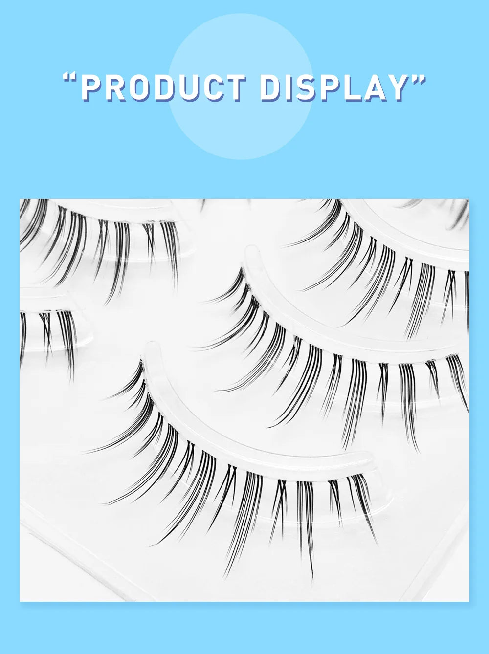 DIY Lashes Premade Fan A/M Shape Spikes Cluster Eyelash Mix Extension Individual Makeup Natural Wispy 3D Premade Peduncle Hyali