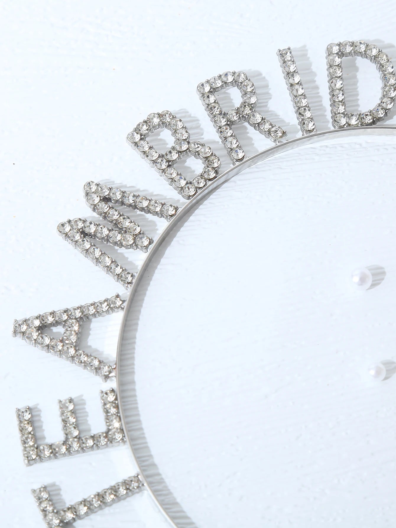 1 Team Bride Monogram Alloy Sparkling Rhinestone Wedding Accessory Bridal Headband