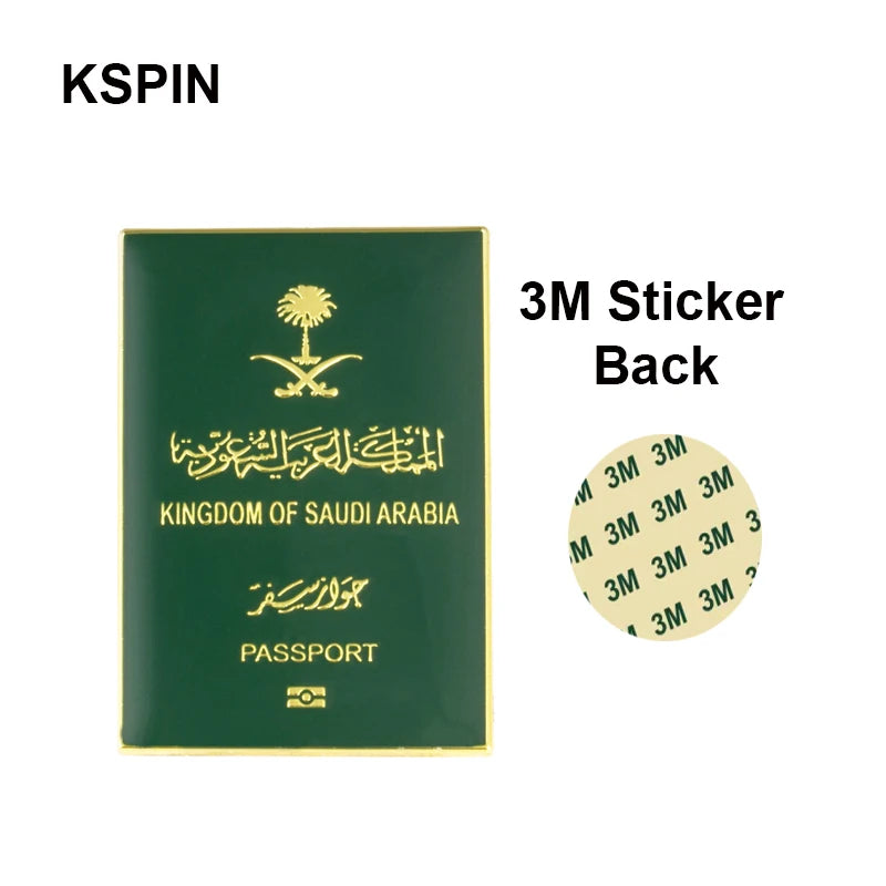 5pcs a lot Saudi Arabia Mobile Photo 3M Sticker Badge Metal Pin Broooches Pins