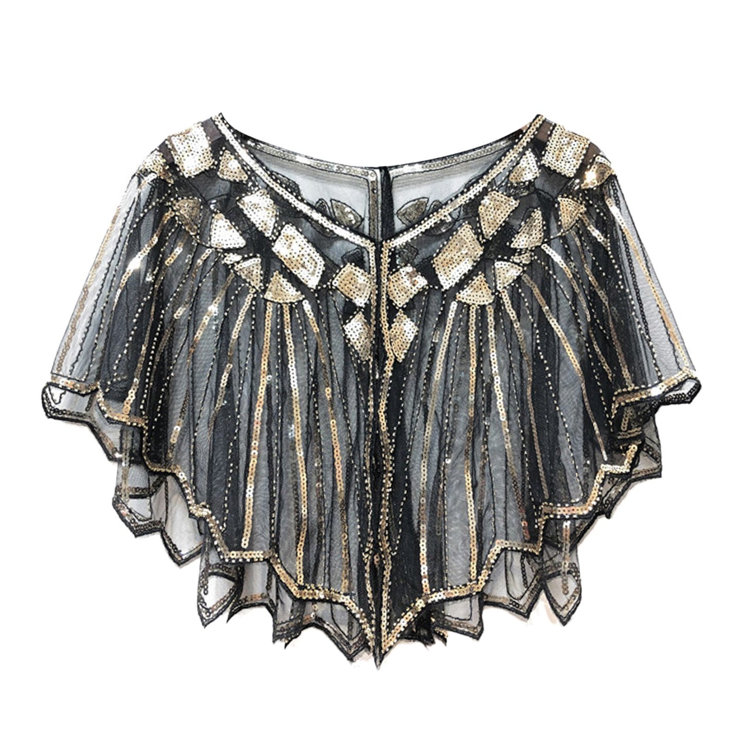 Sequins Coat Poncho Women Scarf Outfits Black Cape Ladies Scarves Party Outerwear Shawls Casaco Wraps Woman Clothes Robe Mujer