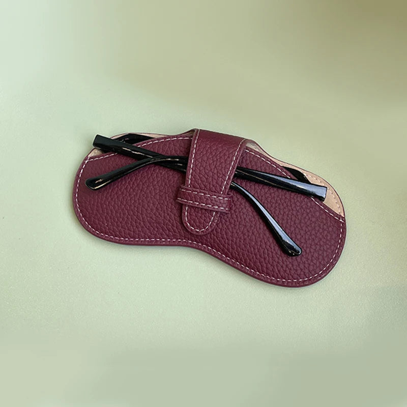 Glasses Case Women Leather Soft Glasses Bag Fashion Portable Sunglasses Box Bag Accessories Eyeglasses Case Sunglasses Box